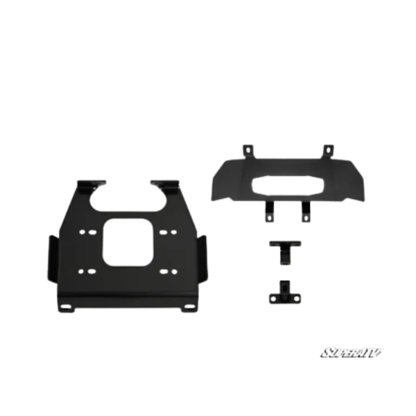 SuperATV Winch Mounting Plate for Polaris RZR Trail S 900