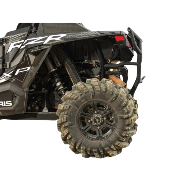 SuperATV Rear Bumper with Receiver Hitch for Polaris RZR XP Turbo