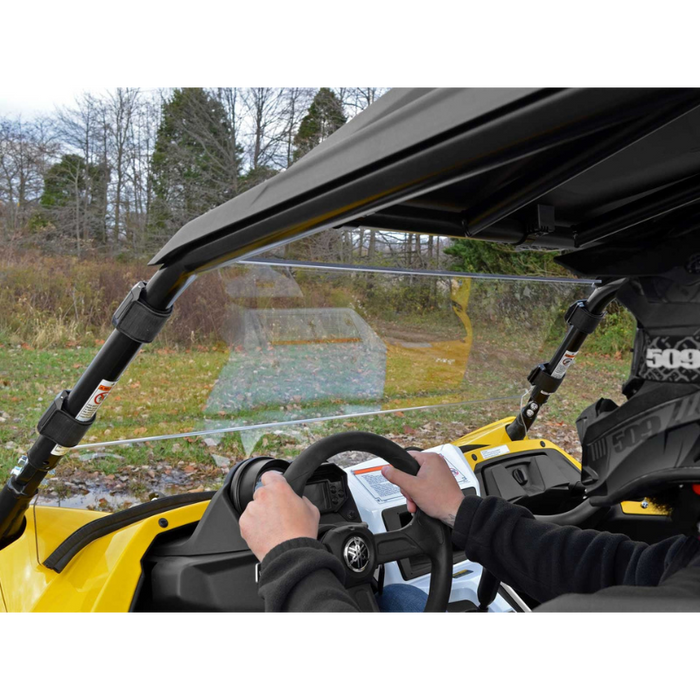 SuperATV Scratch Resistant Full Windshield for Yamaha YXZ