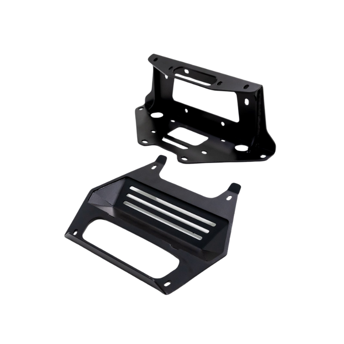 SuperATV Winch Mounting Plate for Polaris RZR Pro XP