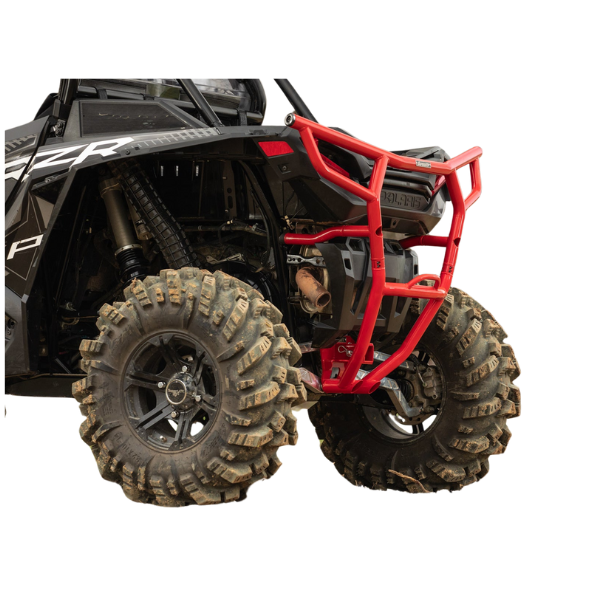 SuperATV Rear Bumper with Receiver Hitch for Polaris RZR XP Turbo S