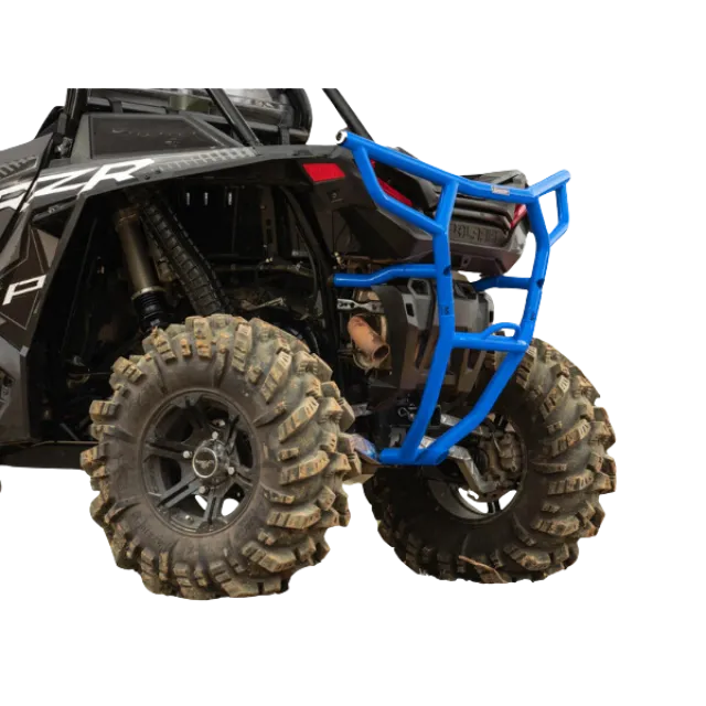 SuperATV Rear Bumper with Receiver Hitch for Polaris RZR XP Turbo