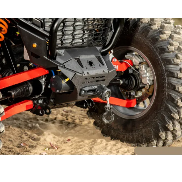 SuperATV Winch Mounting Plate for Polaris RZR XP 1000