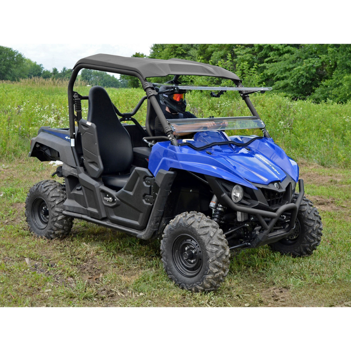 SuperATV Scratch Resistant Flip Windshield for Yamaha Wolverine