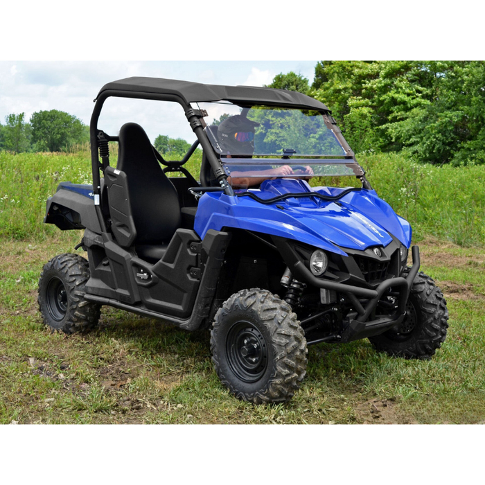 SuperATV Scratch Resistant Flip Windshield for Yamaha Wolverine