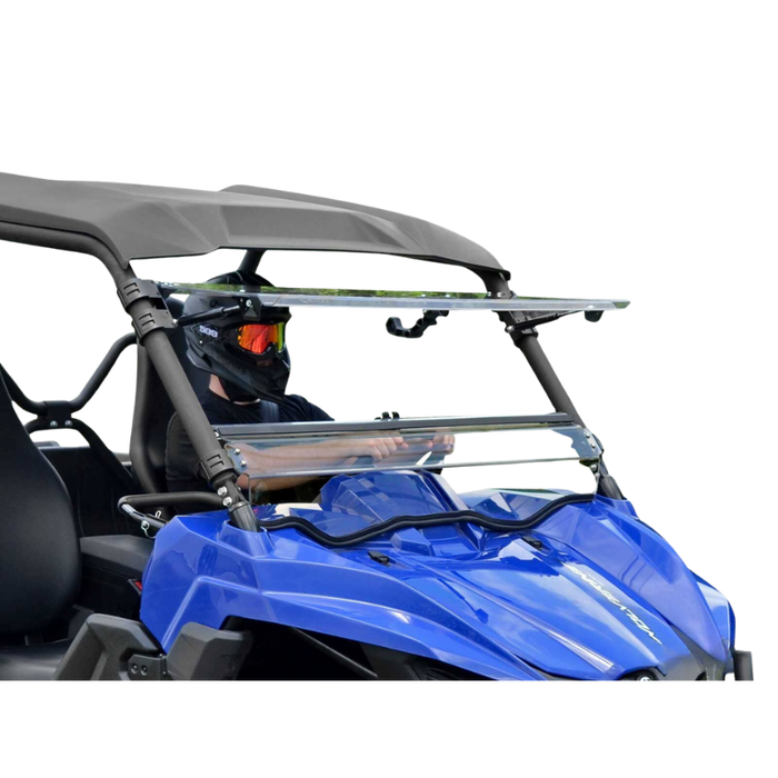 SuperATV Scratch Resistant Flip Windshield for Yamaha Wolverine