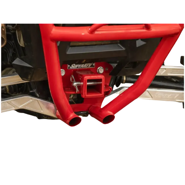 SuperATV Rear Bumper with Receiver Hitch for Polaris RZR XP Turbo