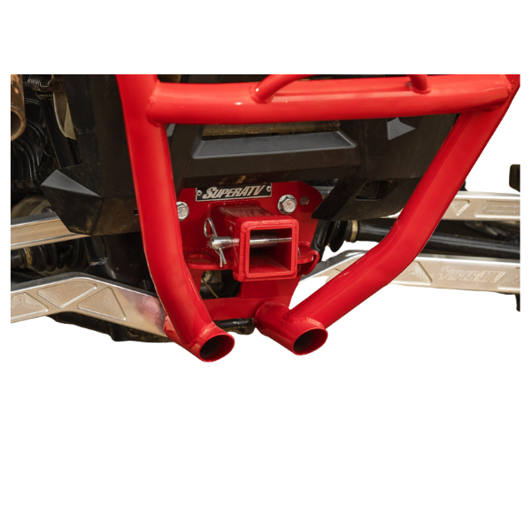 SuperATV Rear Bumper with Receiver Hitch for Polaris RZR XP Turbo S