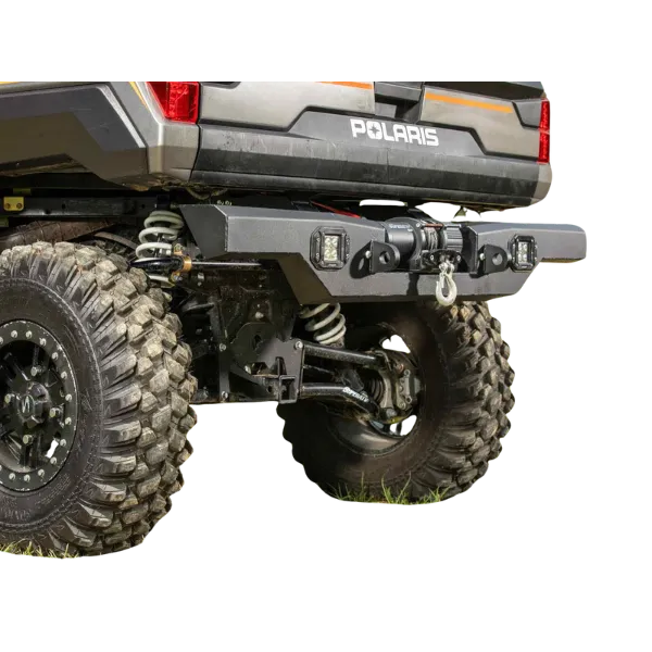 SuperATV Winch-Ready Rear Bumper for Polaris Ranger XP Kinetic