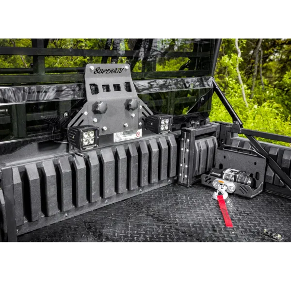 SuperATV Bed Winch for Kawasaki Mule Pro