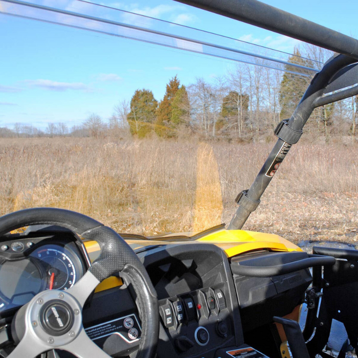 SuperATV Scratch Resistant Full Windshield for Can-Am Commander