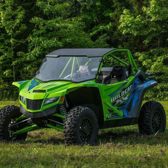 SuperATV Arctic Cat Wildcat XX Scratch Resistant Full Windshield