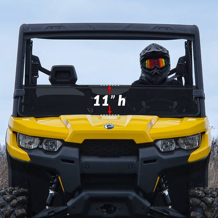 SuperATV Half Windshield for Can-Am Defender