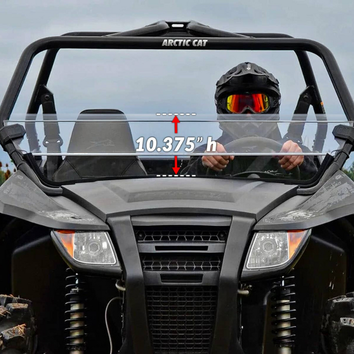 SuperATV Half Windshield for Arctic Cat Wildcat Trail