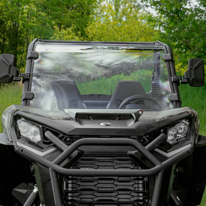 SuperATV Scratch Resistant Full Windshield for Can-Am Commander