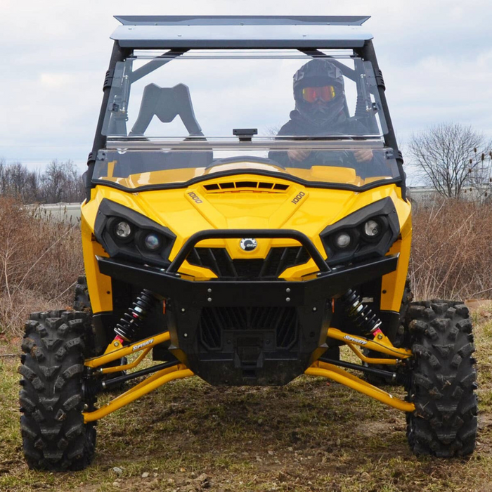 SuperATV Scratch Resistant Flip Windshield for Can-Am Commander