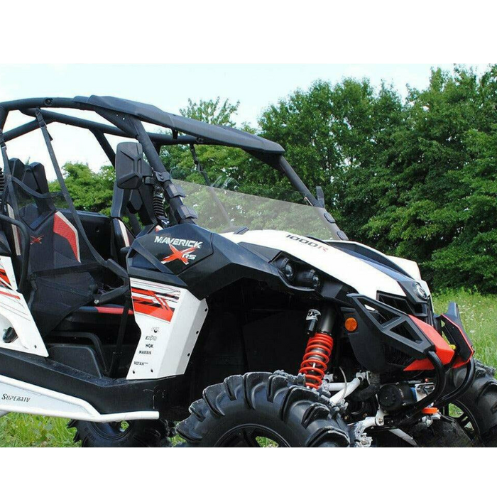 SuperATV Scratch Resistant Half Windshield for Can-Am Maverick