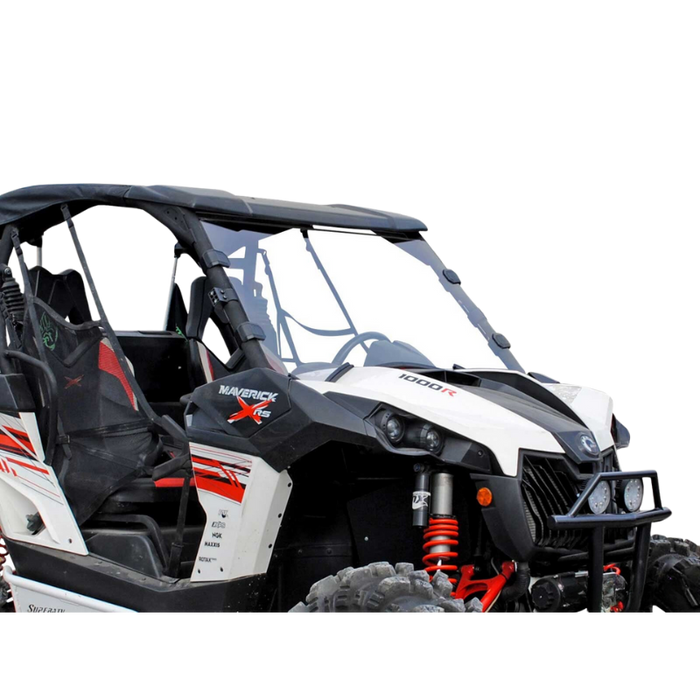 SuperATV Scratch Resistant Full Windshield for Can-Am Maverick