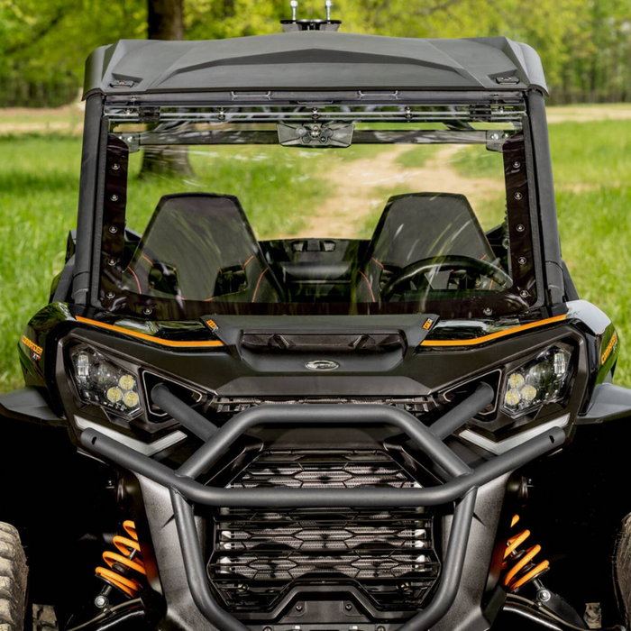 SuperATV MaxDrive Power Flip Windshield for Can-Am Commander