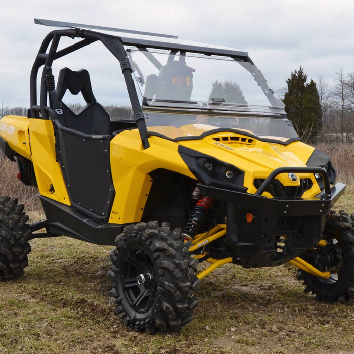 SuperATV Scratch Resistant Flip Windshield for Can-Am Commander