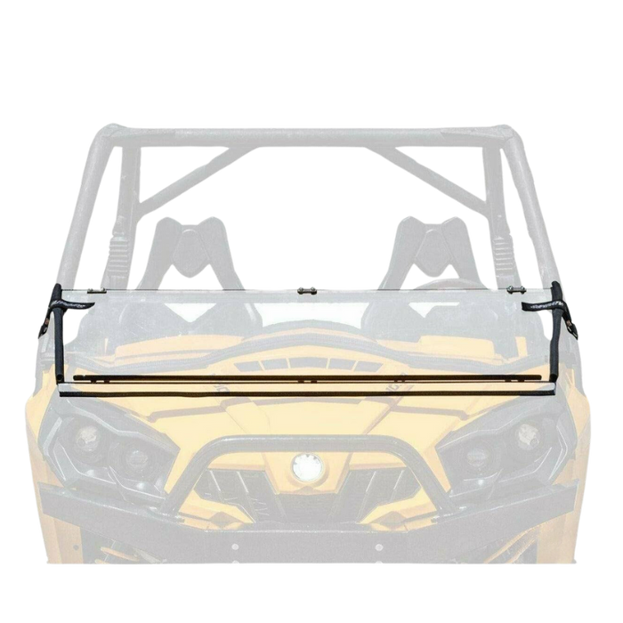 SuperATV Scratch Resistant Flip Down Windshield for Can-Am Commander