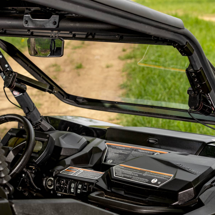 SuperATV MaxDrive Power Flip Windshield for Can-Am Commander