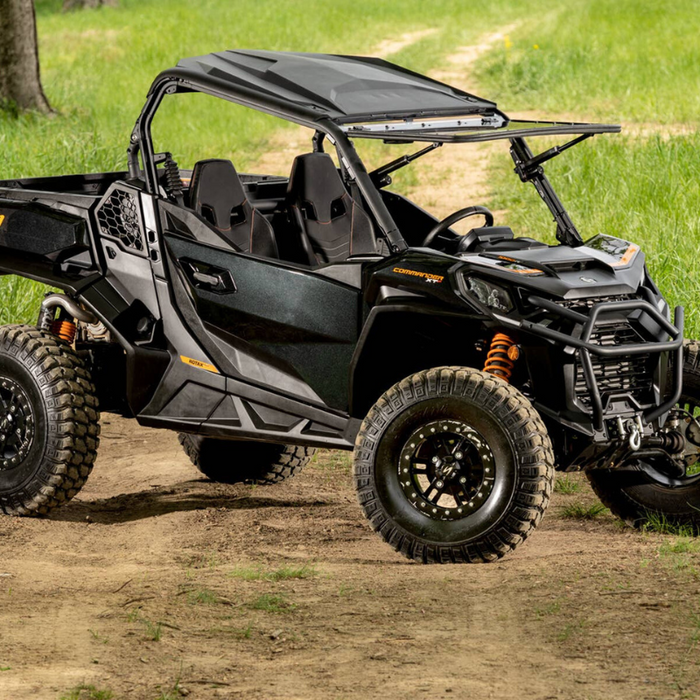 SuperATV MaxDrive Power Flip Windshield for Can-Am Commander