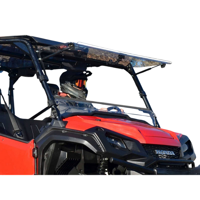 SuperATV Scratch-Resistant Flip Windshield for Honda Pioneer 1000