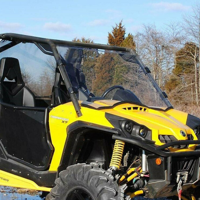 SuperATV Scratch Resistant Full Windshield for Can-Am Commander