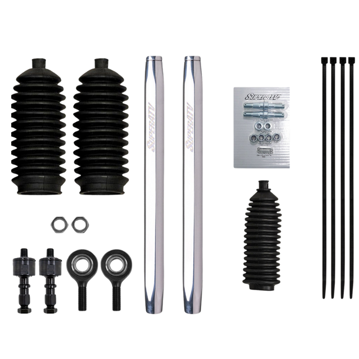 SuperATV Polaris RZR Turbo S Billet Aluminum Hex Tie Rod Kit