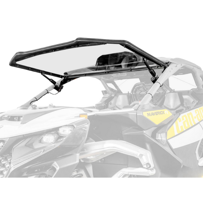 SuperATV MaxDrive Power Flip Windshield for Can-Am Maverick R